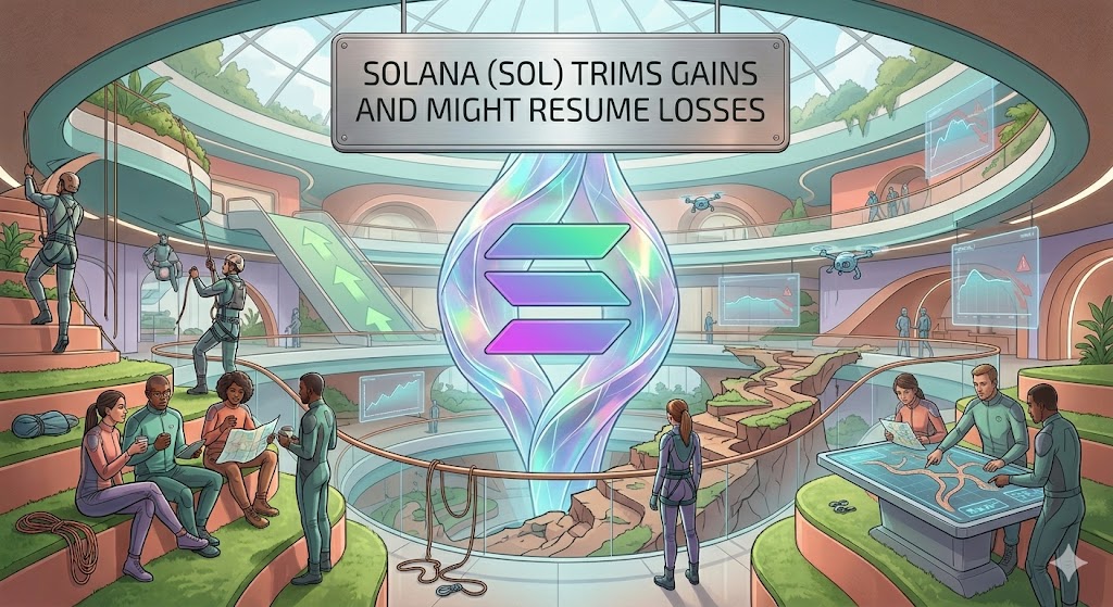 Solana (SOL) Trims Recent Gains, Market Sentiment Turns Fragile Again