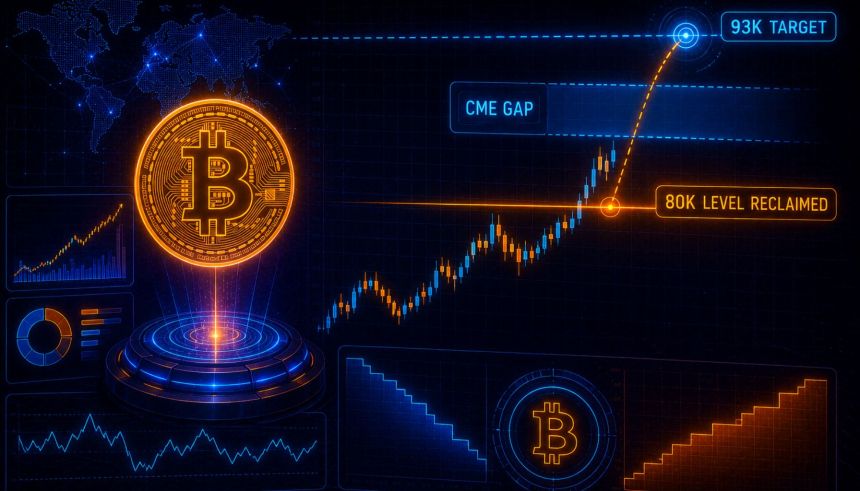 Bitcoin Reclaims $80K, And $93K Comes Into Focus — Discover The CME Gap Setup