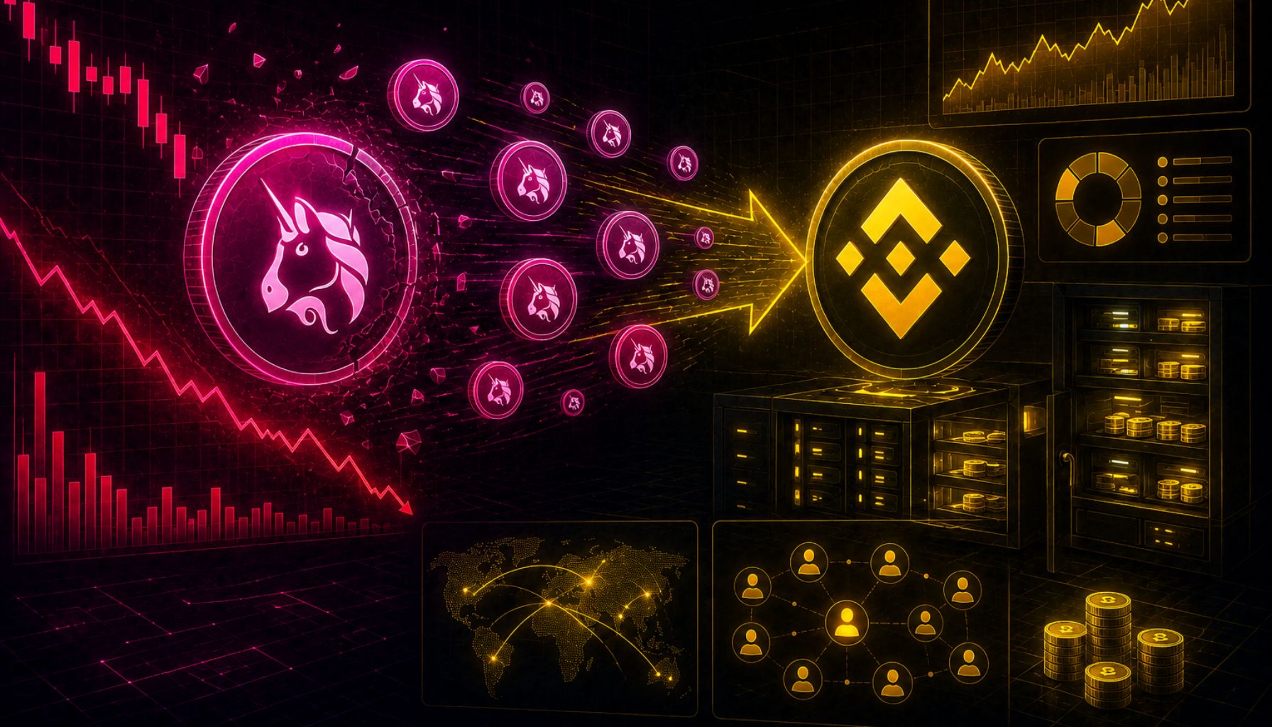 Uniswap Price Slides As Binance Absorbs Millions Of Tokens – Traders Are Watching