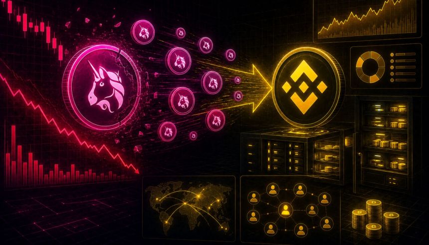 Uniswap Price Slides As Binance Absorbs Millions Of Tokens – Traders Are Watching