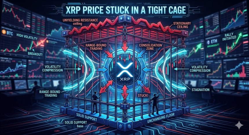 XRP Price Stuck In A Tight Cage