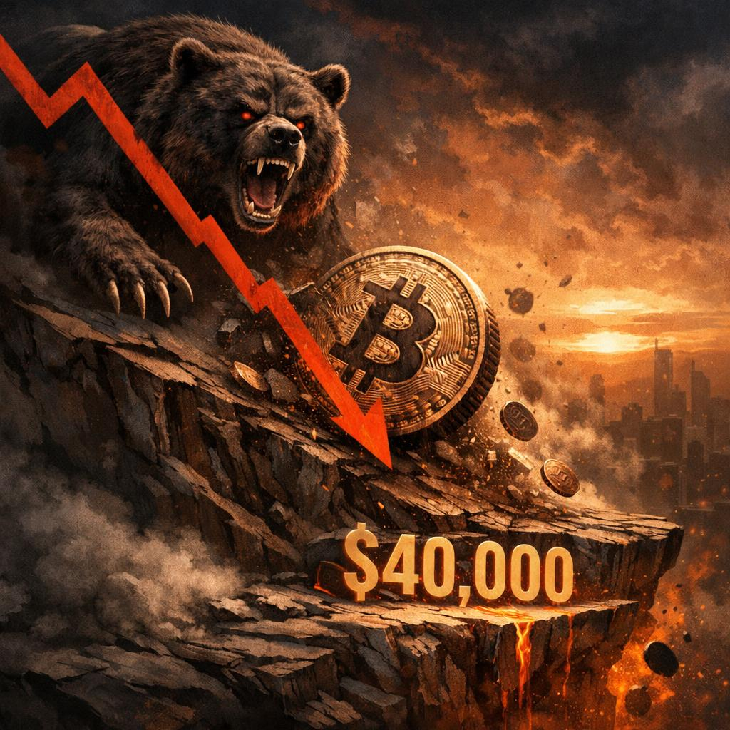 Top Analyst Confirms The Bearish Target: Bitcoin Could Ease Down To $40,000