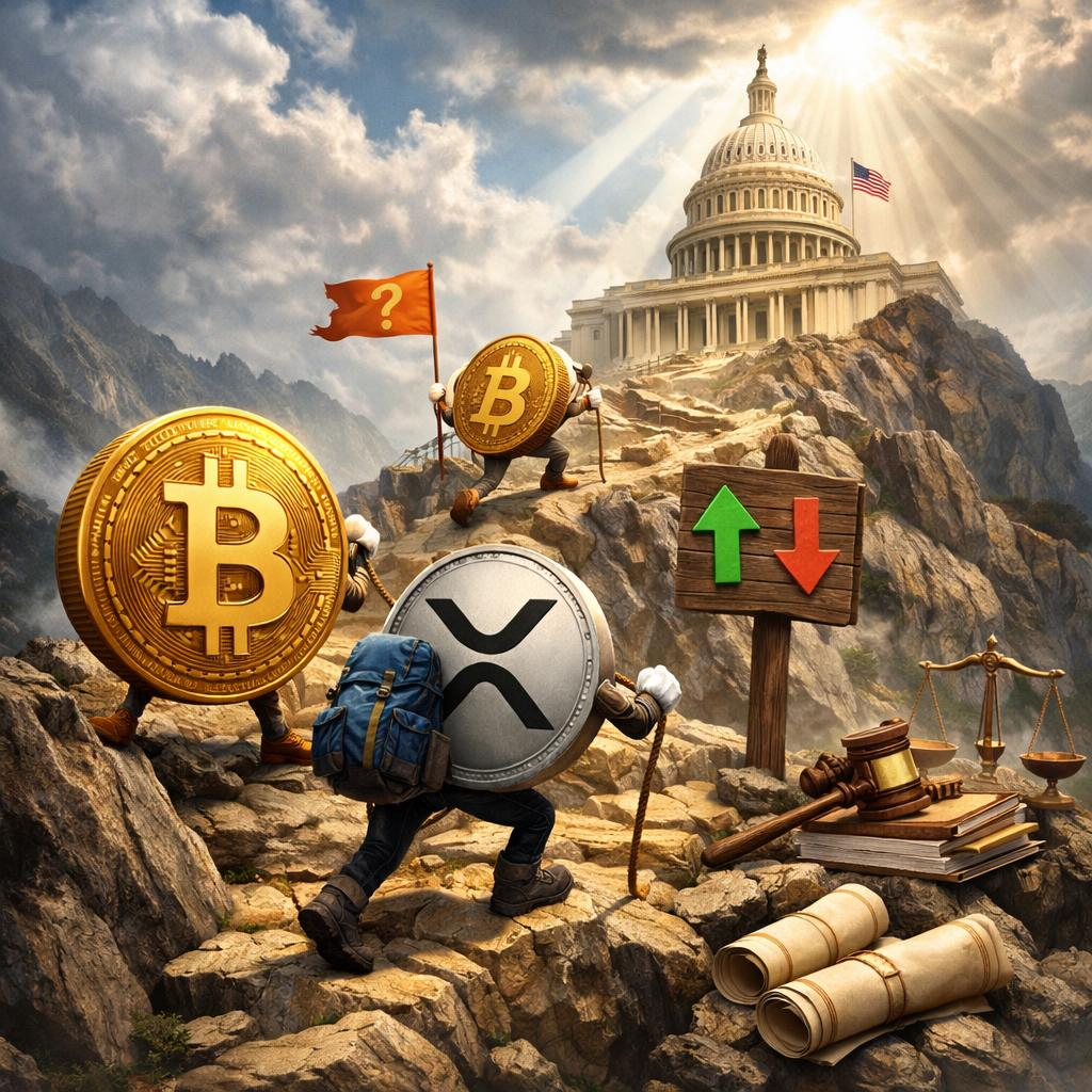Bitcoin And XRP Climb On CLARITY Act NewsβBut Clear Path To Law Isnβt Done Yet