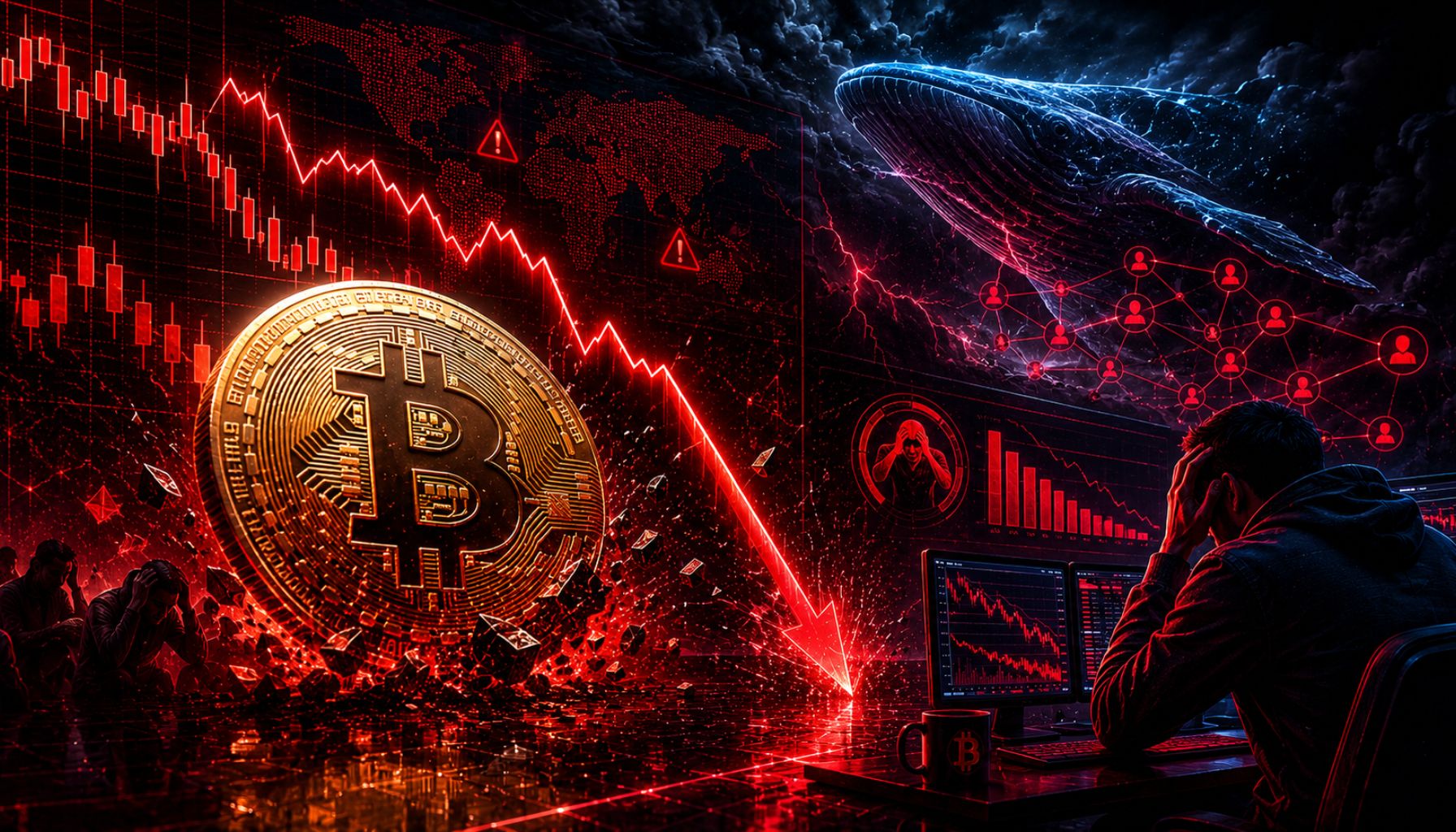 Bitcoin Falls Below $66K As Short-Term Holder Stress Reaches February Levels