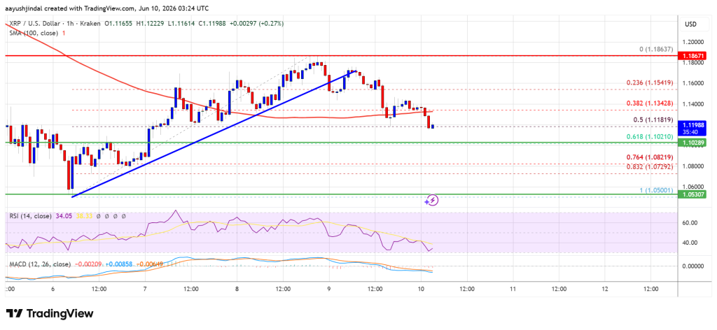 XRP Price On Shaky Ground As A New Selloff Threatens