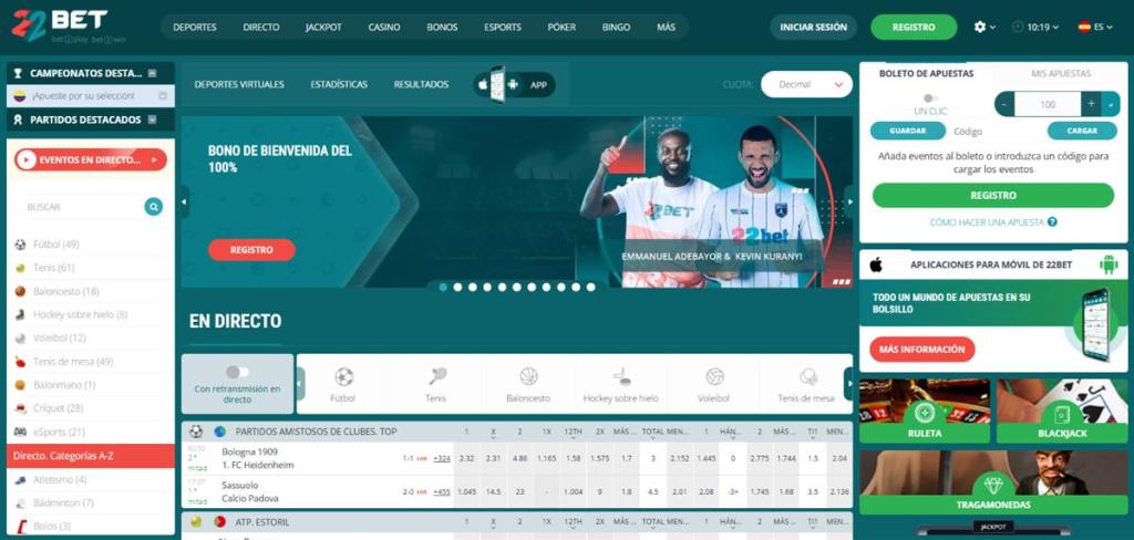 Análisis detallado de las plataformas de apuestas en Colombia - 22bet