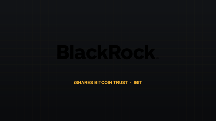 BlackRock iShares Bitcoin Trust (IBIT) branding and Bitcoin exchange-traded fund motif
