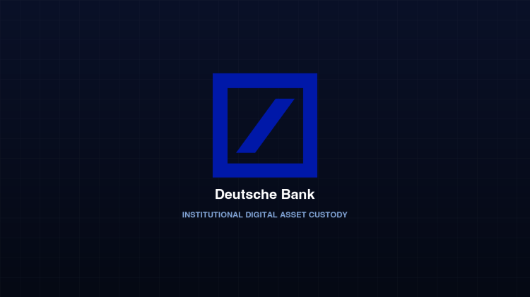 Deutsche Bank official corporate logo and institutional banking motif